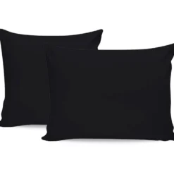 Tyynyliina Linento Tonne Grise, 50x80cm, 2kpl, musta