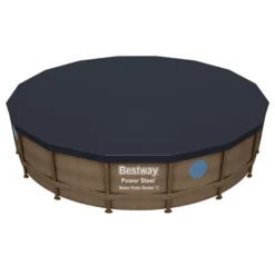 Uima-allassetti Bestway Power Steel Swim Vista, 488x122cm, pyöreä, ikkunalla