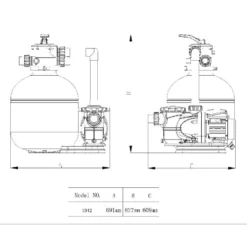 Uima-altaan suodatinpumppu Swim & Fun Filter System Pro Classic, 600W