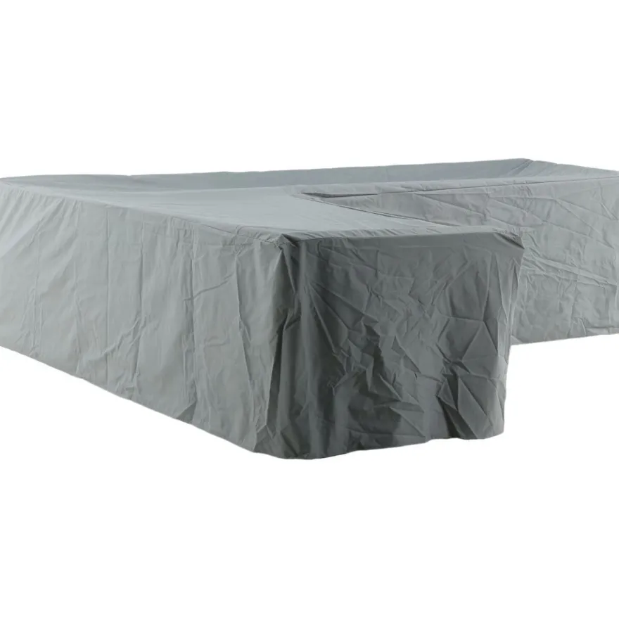 Ulkokalusteiden suojapeite Venture Home Klas, 254x254x90x66cm, L-mallisille ulkokalusteille, harmaa