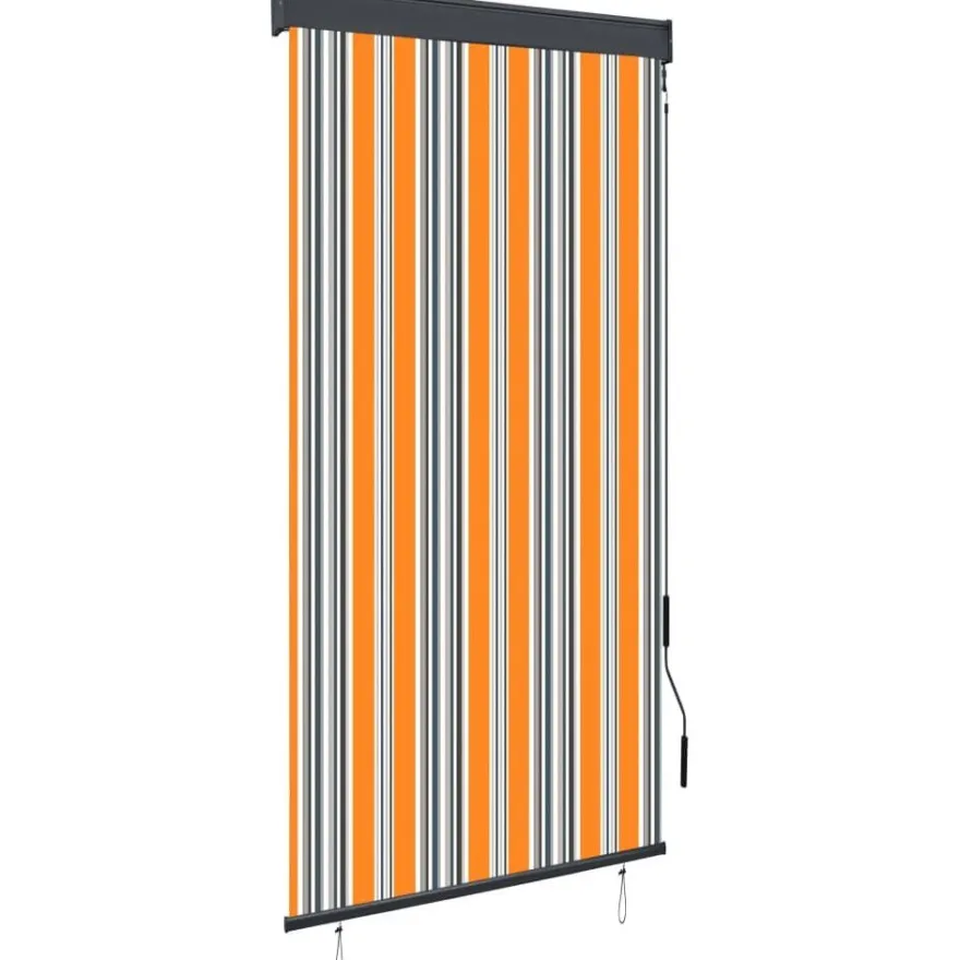 Ulkorullaverho 80x250 cm keltainen ja sininen