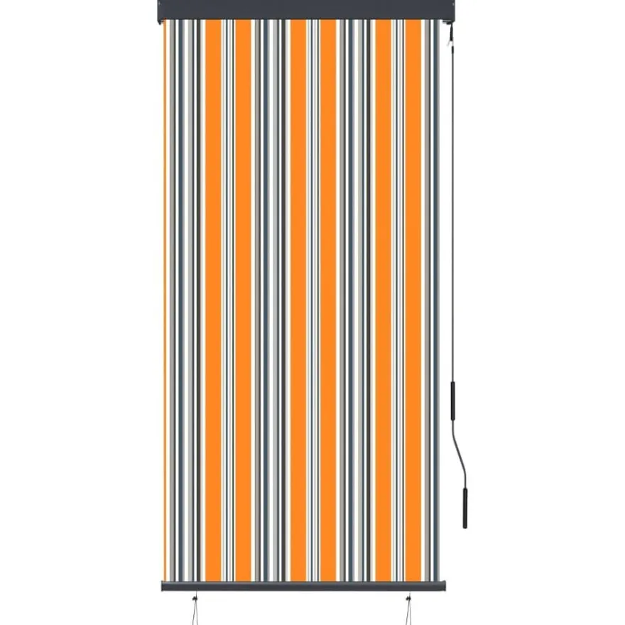 Ulkorullaverho 80x250 cm keltainen ja sininen