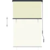Ulkorullaverho 100x250 cm kerma