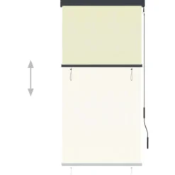 Ulkorullaverho 80x250 cm kerma