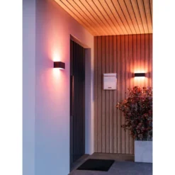 Ulkoseinävalaisin Eglo Connect.z Sania-Z, RGB CCT, IP55, ylös/alas