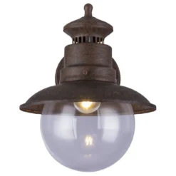 Ulkoseinävalaisin Globo Sella, 60W, ruoste