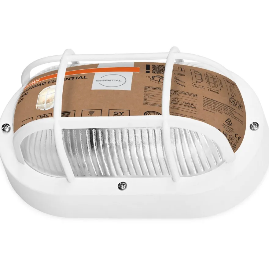 Ulkoseinävalaisin Osram Bulkhead Essential ovaali E27 IP54