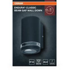 Ulkoseinävalaisin Osram Endura Classic Beam Gap alas GU10 tummanharmaa
