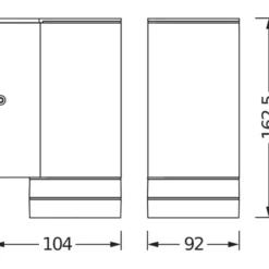 Ulkoseinävalaisin Osram Endura Classic Beam Gap alas GU10 tummanharmaa