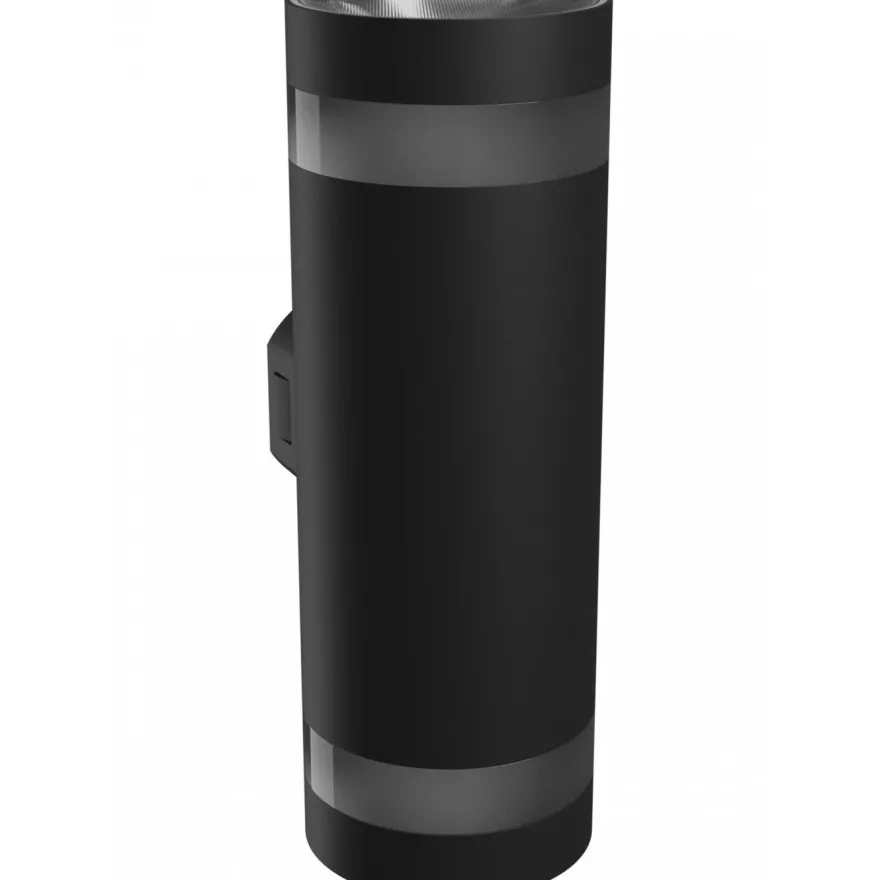 Ulkoseinävalaisin Spectrum Torre Ring 18W CCT IP54 99x78x244mm pyöreä ylös/alas musta