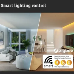 Upotettava LED-paneeli Paulmann Veluna, Smart Home Zigbee 3.0, IP44, Ø21.5cm, 17W, säädettävä värilämpötila, himmennettävä