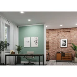 Upotettava LED-paneeli Paulmann Veluna, Smart Home Zigbee 3.0, IP44, Ø21.5cm, 17W, säädettävä värilämpötila, himmennettävä