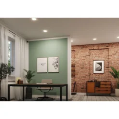 Upotettava LED-paneeli Paulmann Veluna, Smart Home Zigbee 3.0, IP44, Ø21.5cm, 17W, säädettävä värilämpötila, himmennettävä
