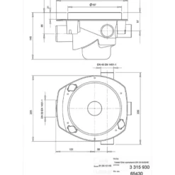 Vaakakaivo Vieser One DN50 3x32/40 valutuella