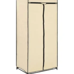 Vaatekaapit 2 kpl, kerma, 75cm