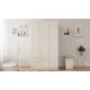 Vaatekaappi Linento Furniture Rb-076, 105x182cm, mattavalkoinen