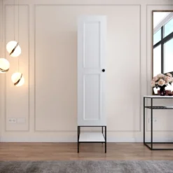 Vaatekaappi Linento Furniture Martin 1, 42cm, valkoinen