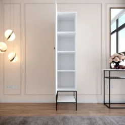 Vaatekaappi Linento Furniture Martin 1, 42cm, valkoinen