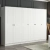Vaatekaappi Linento Furniture Kale 4774 210x270cm valkoinen