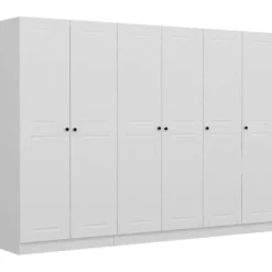 Vaatekaappi Linento Furniture Kale 4774 210x270cm valkoinen