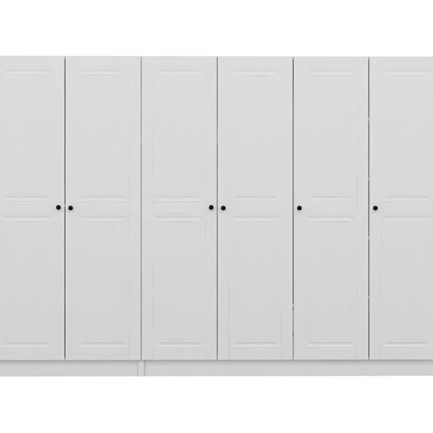 Vaatekaappi Linento Furniture Kale 4774 210x270cm valkoinen