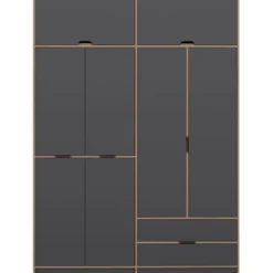 Vaatekaappi Linento Furniture Elina 185cm