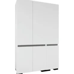 Vaatekaappi Linento Furniture Floransa 135, 135x210cm, valkoinen/antrasiitti