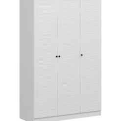 Vaatekaappi Linento Furniture Kale 2291 210x135cm valkoinen