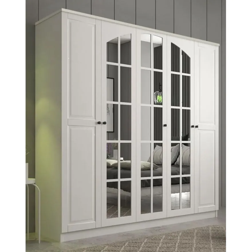 Vaatekaappi Linento Furniture Rb-016, 175x184cm, mattavalkoinen