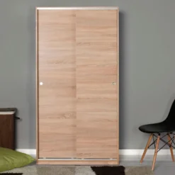 Vaatekaappi Linento Furniture Swd-436-Ss-2, 94x182cm, ruskea