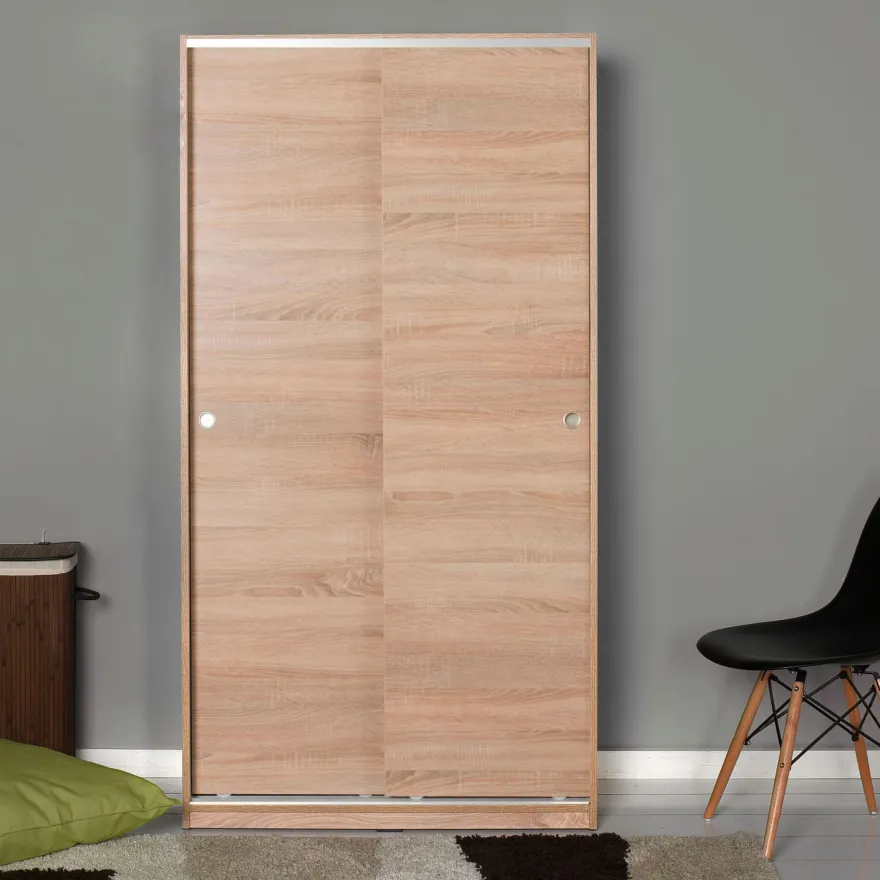 Vaatekaappi Linento Furniture Swd-436-Ss-2, 94x182cm, ruskea