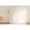 Vaatekaappi Linento Furniture Rb-185-01, 105x210cm, mattavalkoinen
