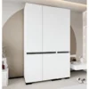 Vaatekaappi Linento Furniture Floransa 135 V2, 135x210cm, valkoinen/antrasiitti
