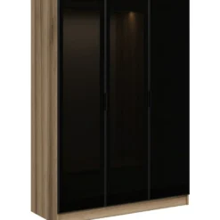Vaatekaappi Linento Furniture Kale 2285 210x135cm tummanharmaa