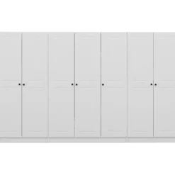 Vaatekaappi Linento Furniture Kale Mebran 4776 210x315cm valkoinen