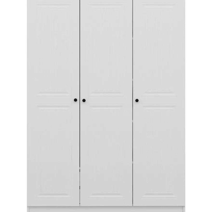 Vaatekaappi Linento Furniture Kale 2258 210x135cm valkoinen