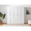 Vaatekaappi Linento Furniture Lia 52 210, valkoinen