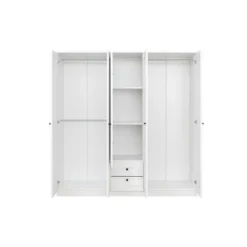 Vaatekaappi Linento Furniture Lia 52 210, valkoinen