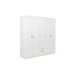 Vaatekaappi Linento Furniture Lia 52 210, valkoinen
