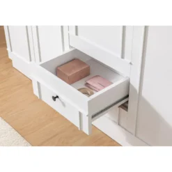 Vaatekaappi Linento Furniture Lia 52 210, valkoinen