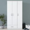 Vaatekaappi Linento Furniture BA102 1867, 90cm, valkoinen