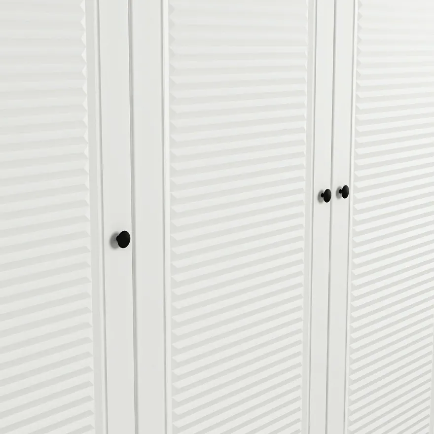 Vaatekaappi Linento Furniture Minar Kale - 8400, valkoinen