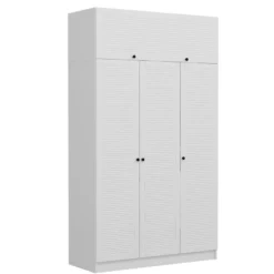 Vaatekaappi Linento Furniture Minar Kale - 8400, valkoinen