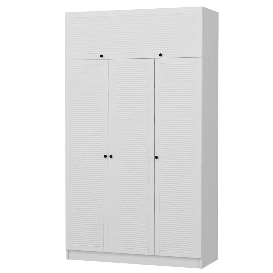 Vaatekaappi Linento Furniture Minar Kale - 8400, valkoinen