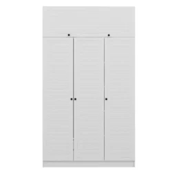 Vaatekaappi Linento Furniture Minar Kale - 8400, valkoinen