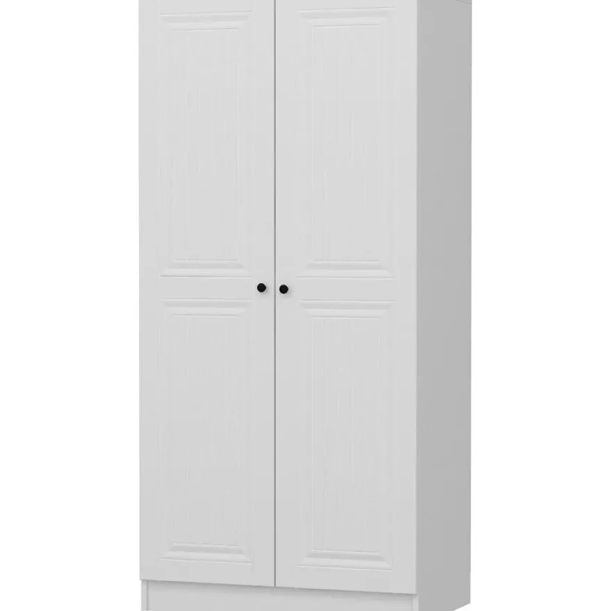 Vaatekaappi Linento Furniture Kale 210x90cm valkoinen