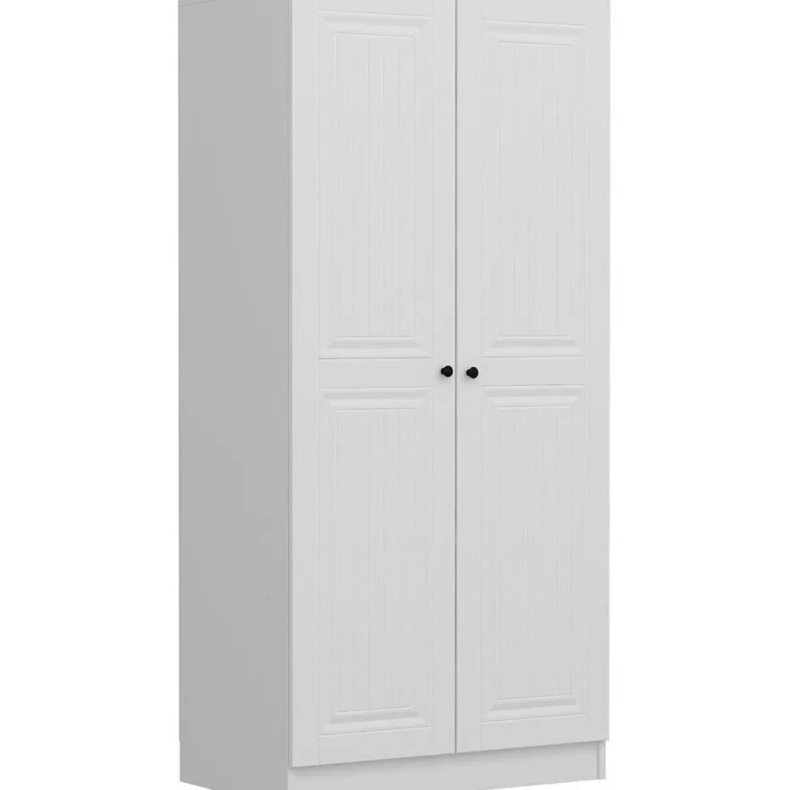 Vaatekaappi Linento Furniture Kale 210x90cm valkoinen