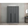 Vaatekaappi Linento Furniture Kale 2287 210x135cm antrasiitti