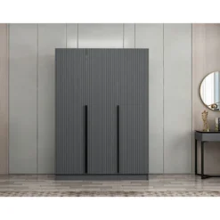 Vaatekaappi Linento Furniture Kale 2287 210x135cm antrasiitti