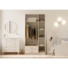Vaatekaappi Linento Furniture Rb-176, 105x210cm, mattavalkoinen